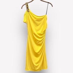 🐠New David Meister off shoulder dress ruched bejeweled